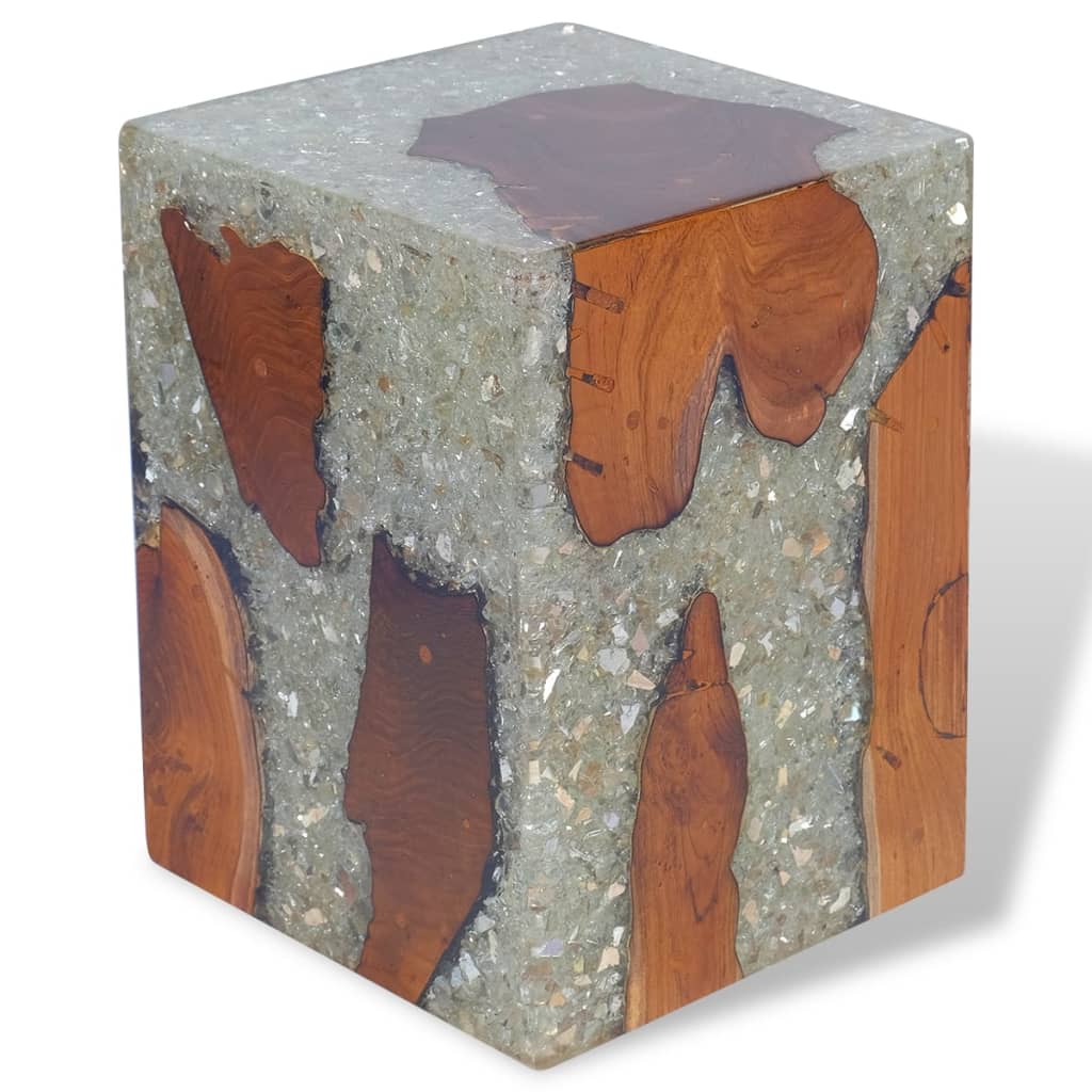 stool-solid-teak-wood-and-resin-1 At Willow and Wine USA!