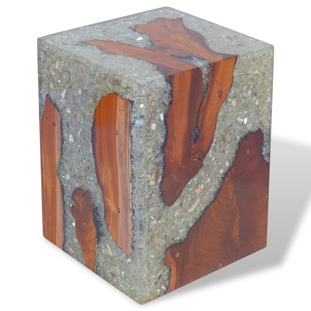 stool-solid-teak-wood-and-resin-1 At Willow and Wine USA!