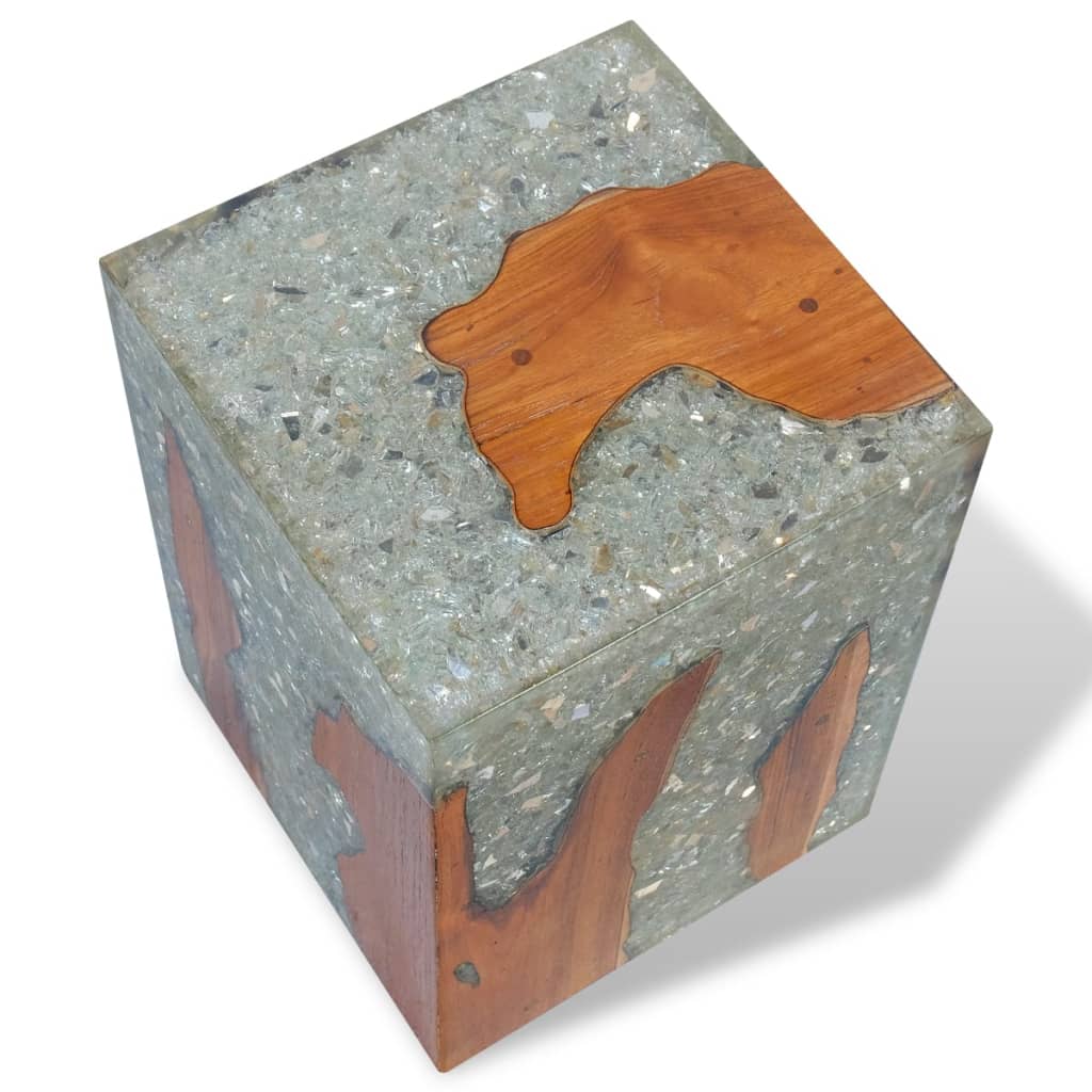 stool-solid-teak-wood-and-resin-1 At Willow and Wine USA!