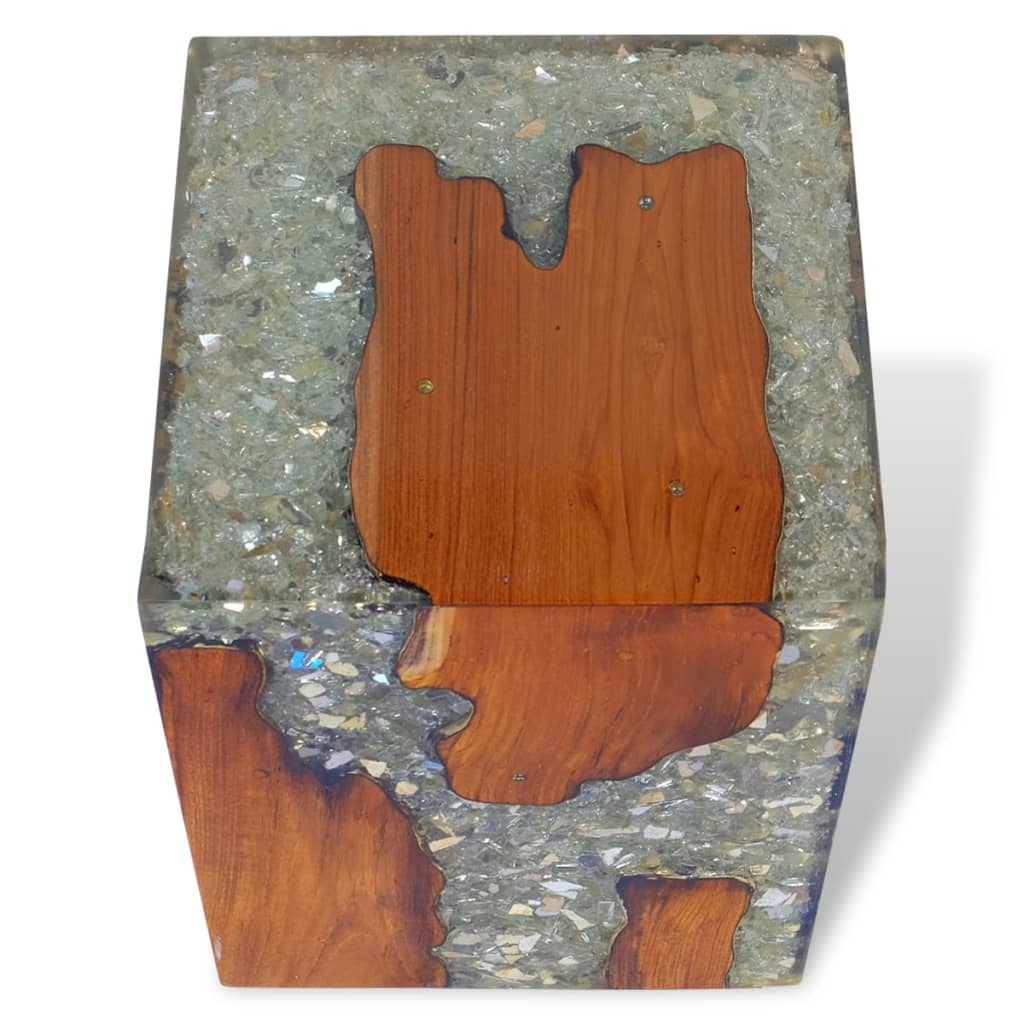 stool-solid-teak-wood-and-resin-1 At Willow and Wine USA!