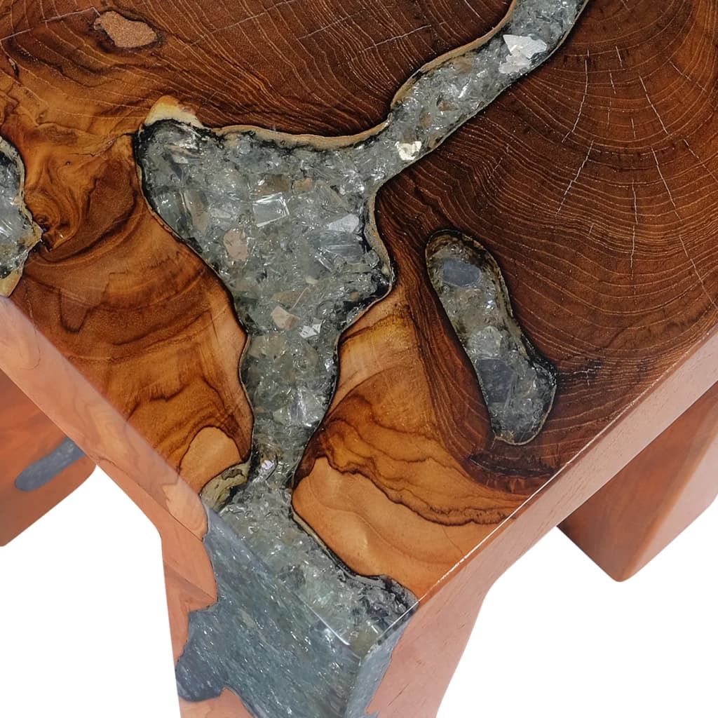 stool-solid-teak-wood-and-resin At Willow and Wine USA!