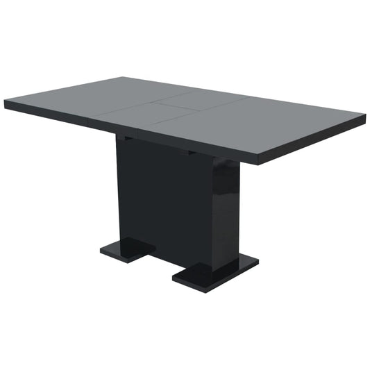 extendable-dining-table-high-gloss-black At Willow and Wine USA!