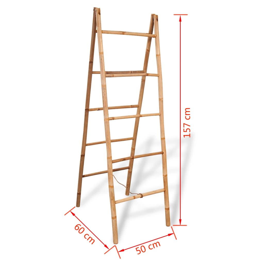 double-towel-ladder-with-5-rungs-bamboo-19-7-x63 At Willow and Wine USA!