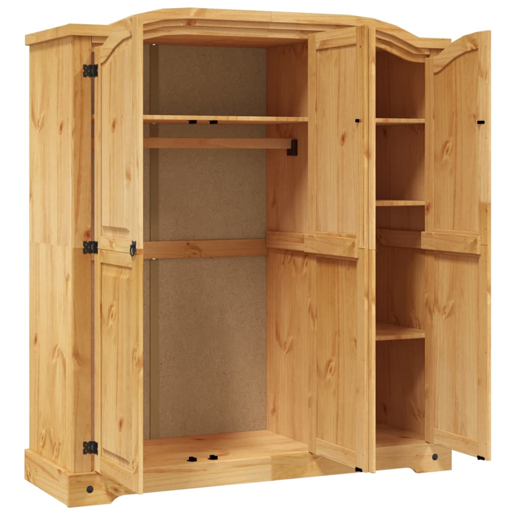 wardrobe-mexican-pine-corona-range-3-doors At Willow and Wine USA!