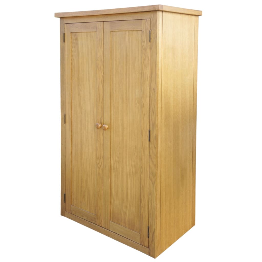 wardrobe-with-1-drawer-35-4-x20-5-x72-solid-oak-wood At Willow and Wine USA!