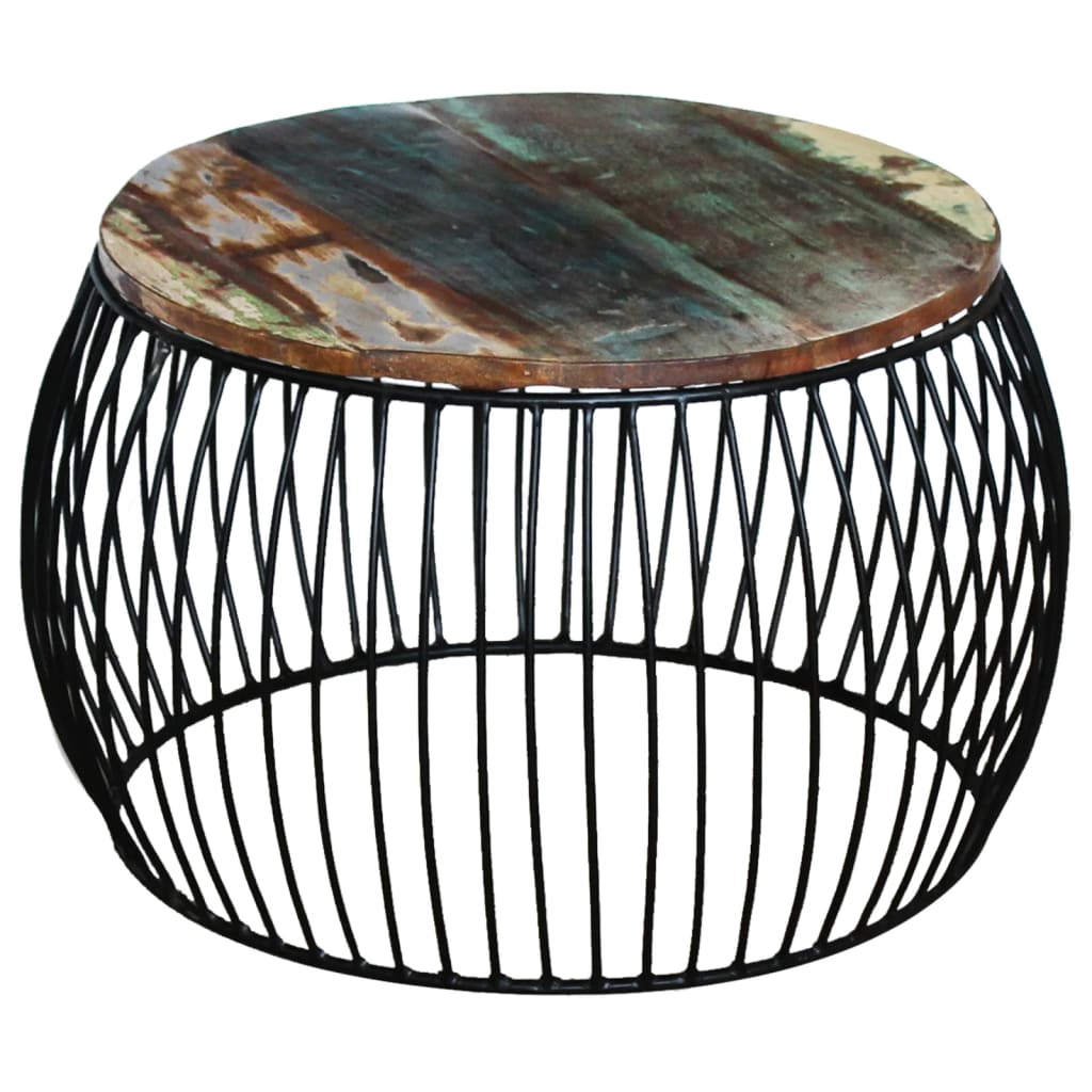 coffee-table-round-solid-reclaimed-wood-26-8-x14-6 At Willow and Wine USA!