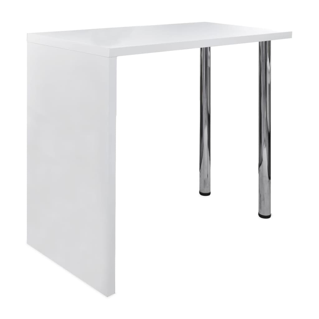 bar-table-mdf-with-2-steel-legs-high-gloss-white At Willow and Wine USA!