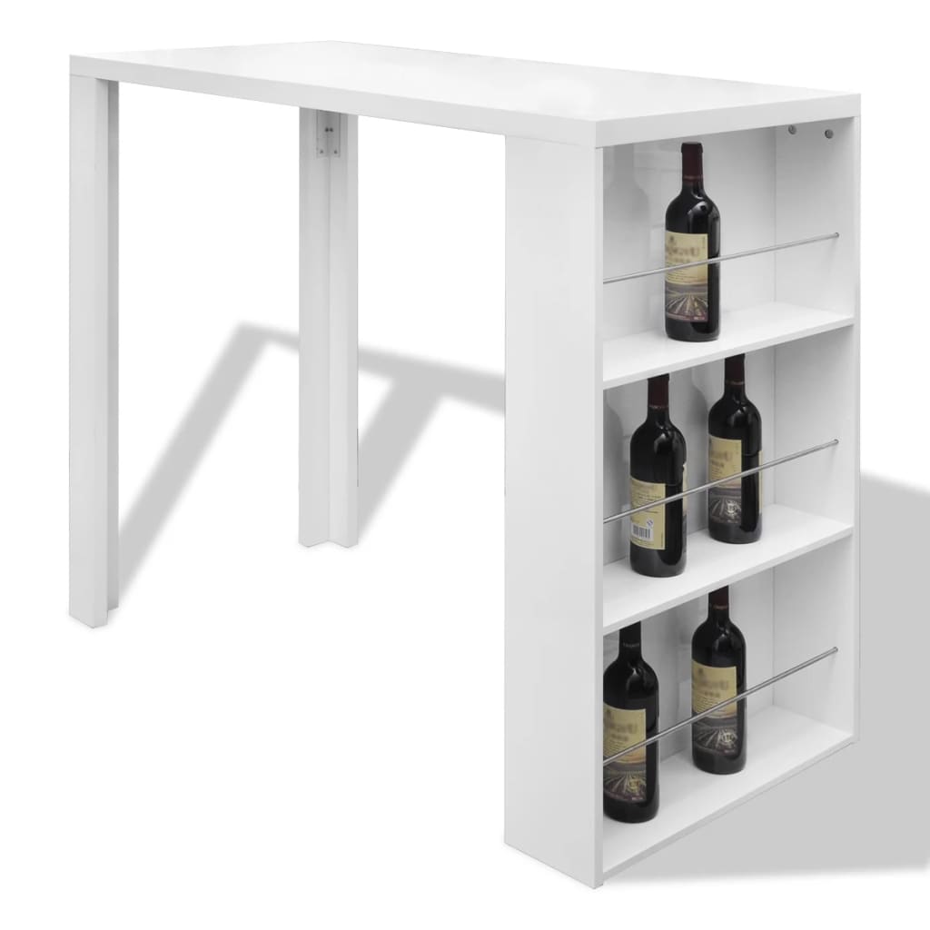 bar-table-mdf-with-wine-rack-high-gloss-white At Willow and Wine USA!