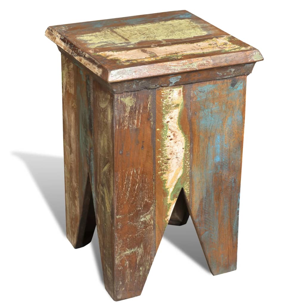 stool-solid-reclaimed-wood At Willow and Wine USA!