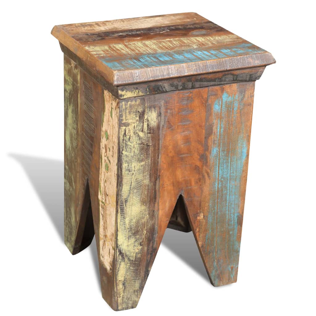 stool-solid-reclaimed-wood At Willow and Wine USA!