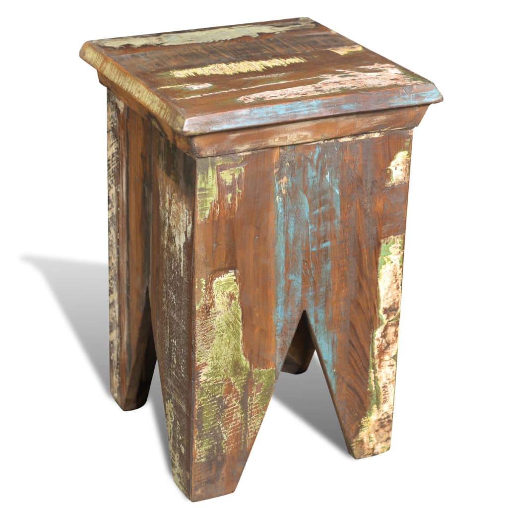 stool-solid-reclaimed-wood At Willow and Wine USA!