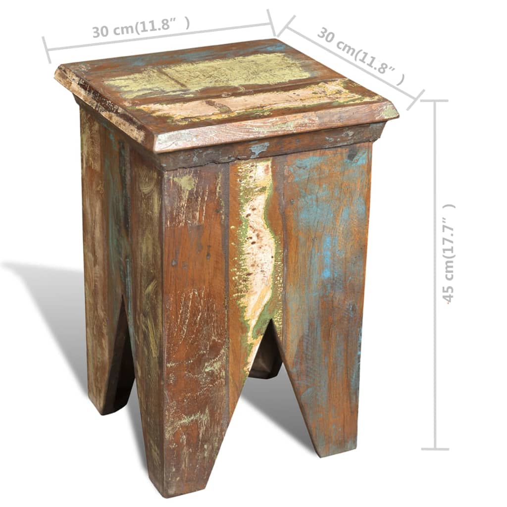 stool-solid-reclaimed-wood At Willow and Wine USA!