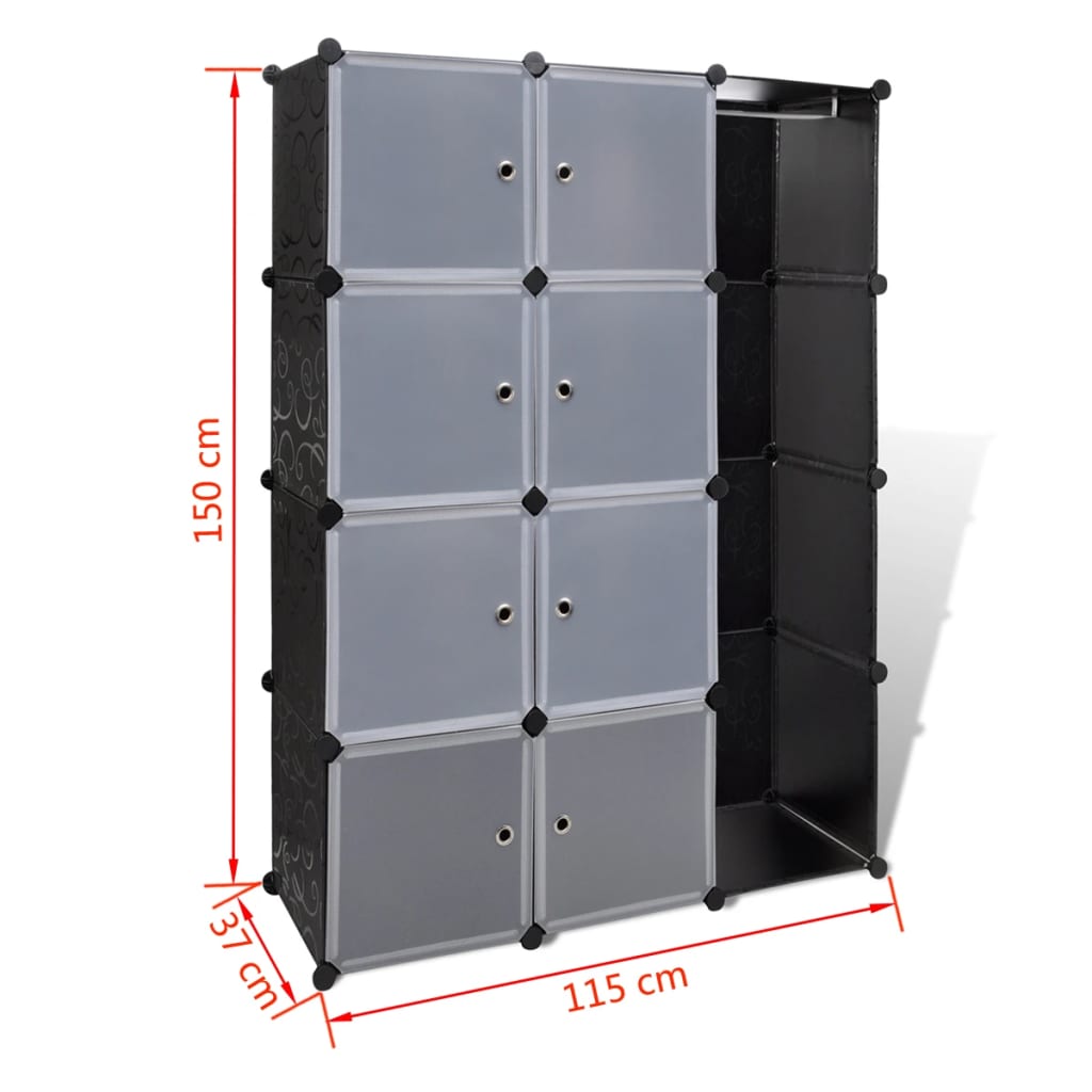 modular-cabinet-with-9-compartments-14-6-x45-3-x59-1-black-and-white At Willow and Wine USA!