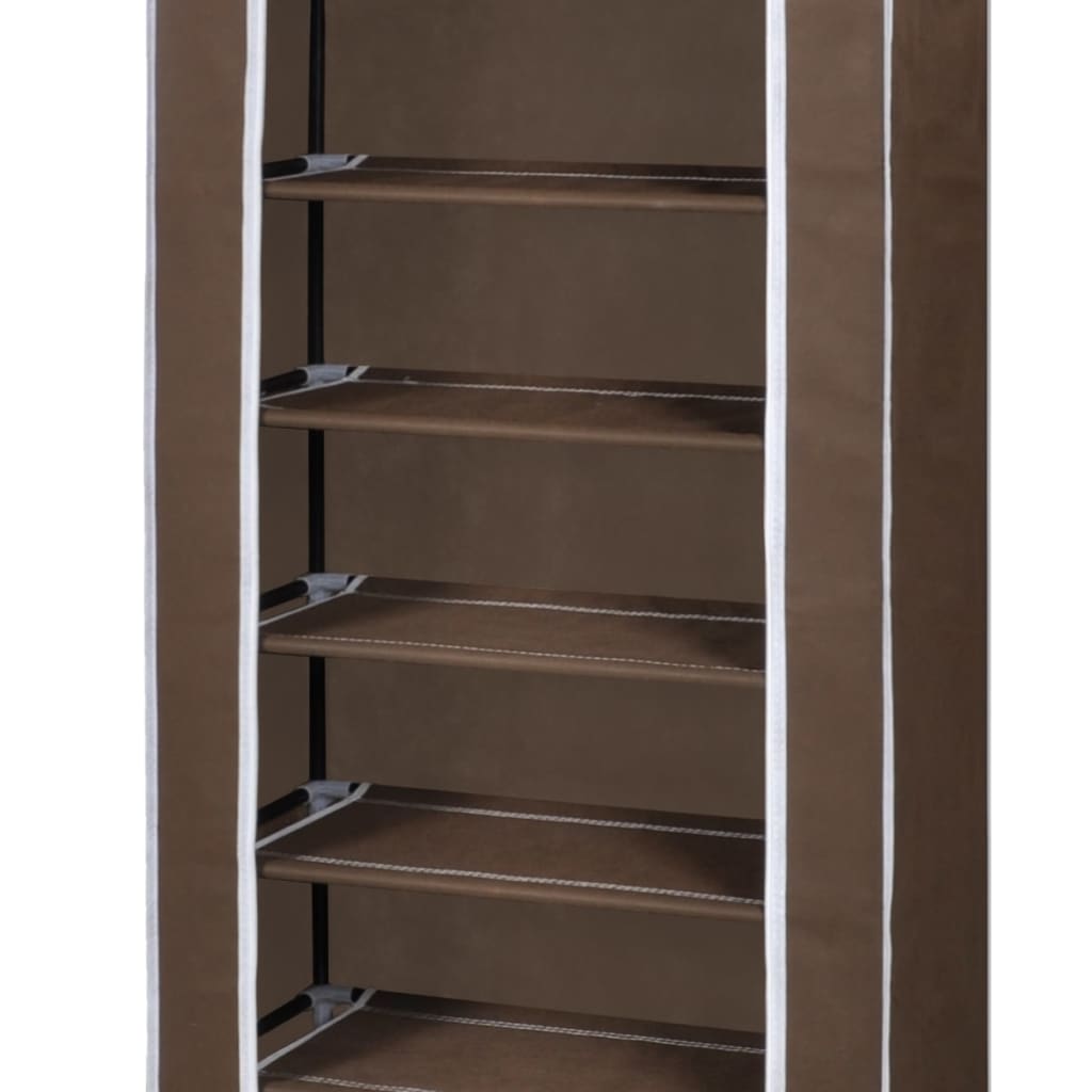 fabric-shoe-cabinet-with-cover-22-x-11-x-64-brown-813922 At Willow and Wine USA!