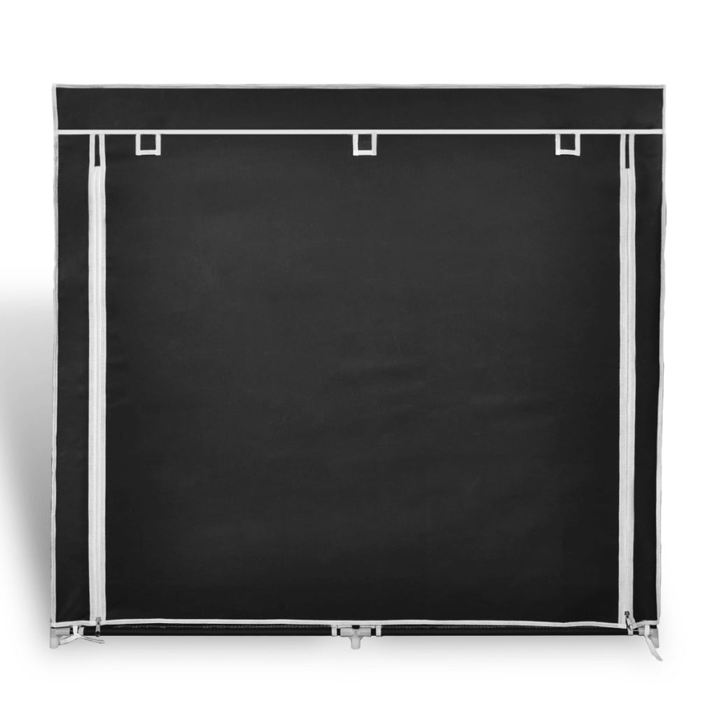 fabric-shoe-cabinet-with-cover-45-x-11-x-43-black-813915 At Willow and Wine USA!