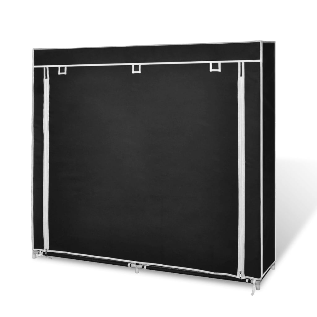 fabric-shoe-cabinet-with-cover-45-x-11-x-43-black-813915 At Willow and Wine USA!