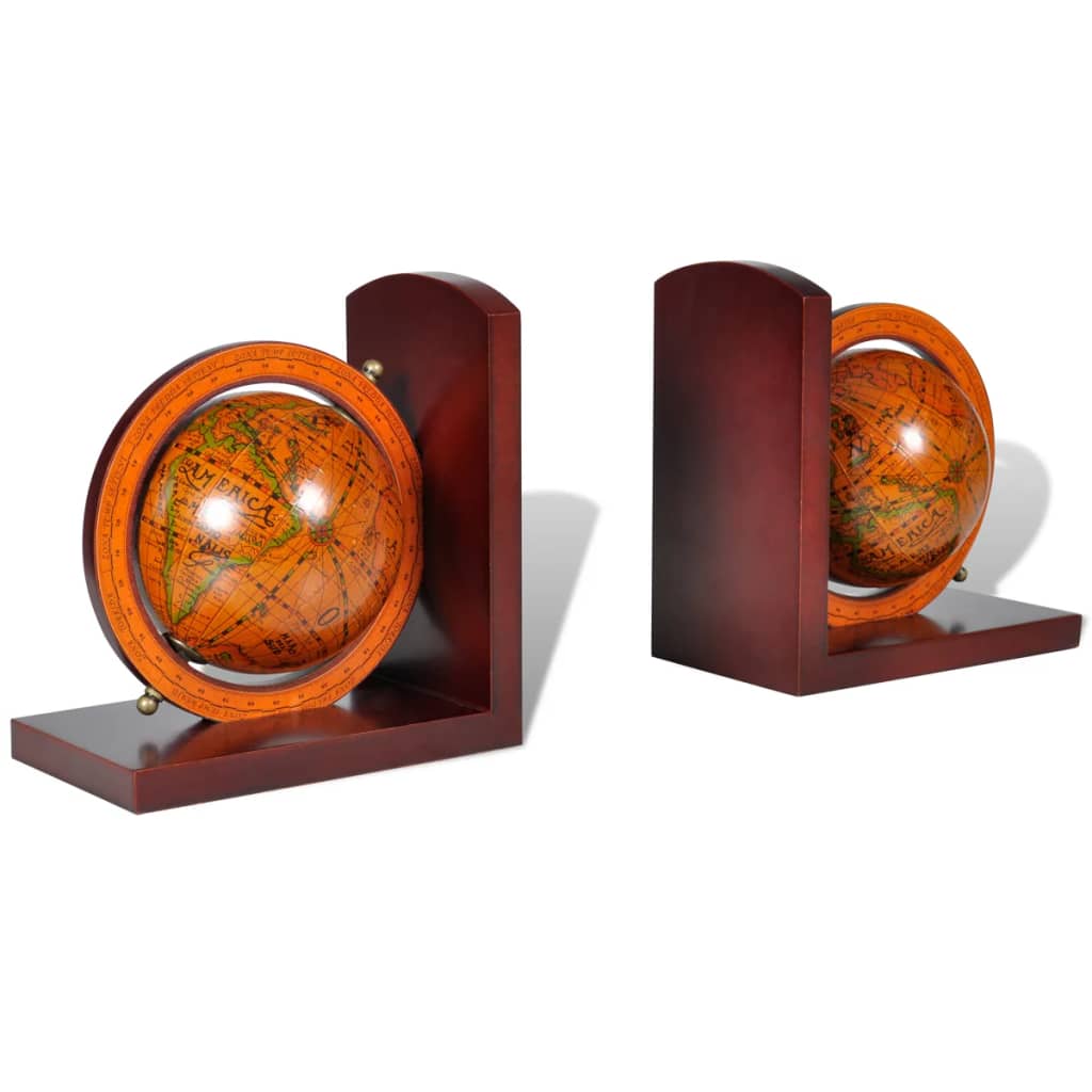 bookend-globe-2-pcs At Willow and Wine USA!