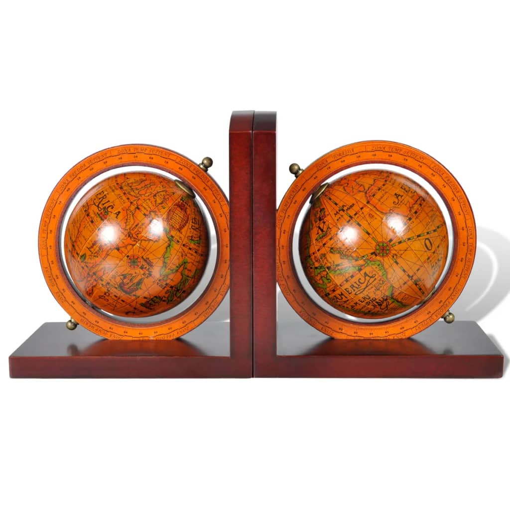 bookend-globe-2-pcs At Willow and Wine USA!