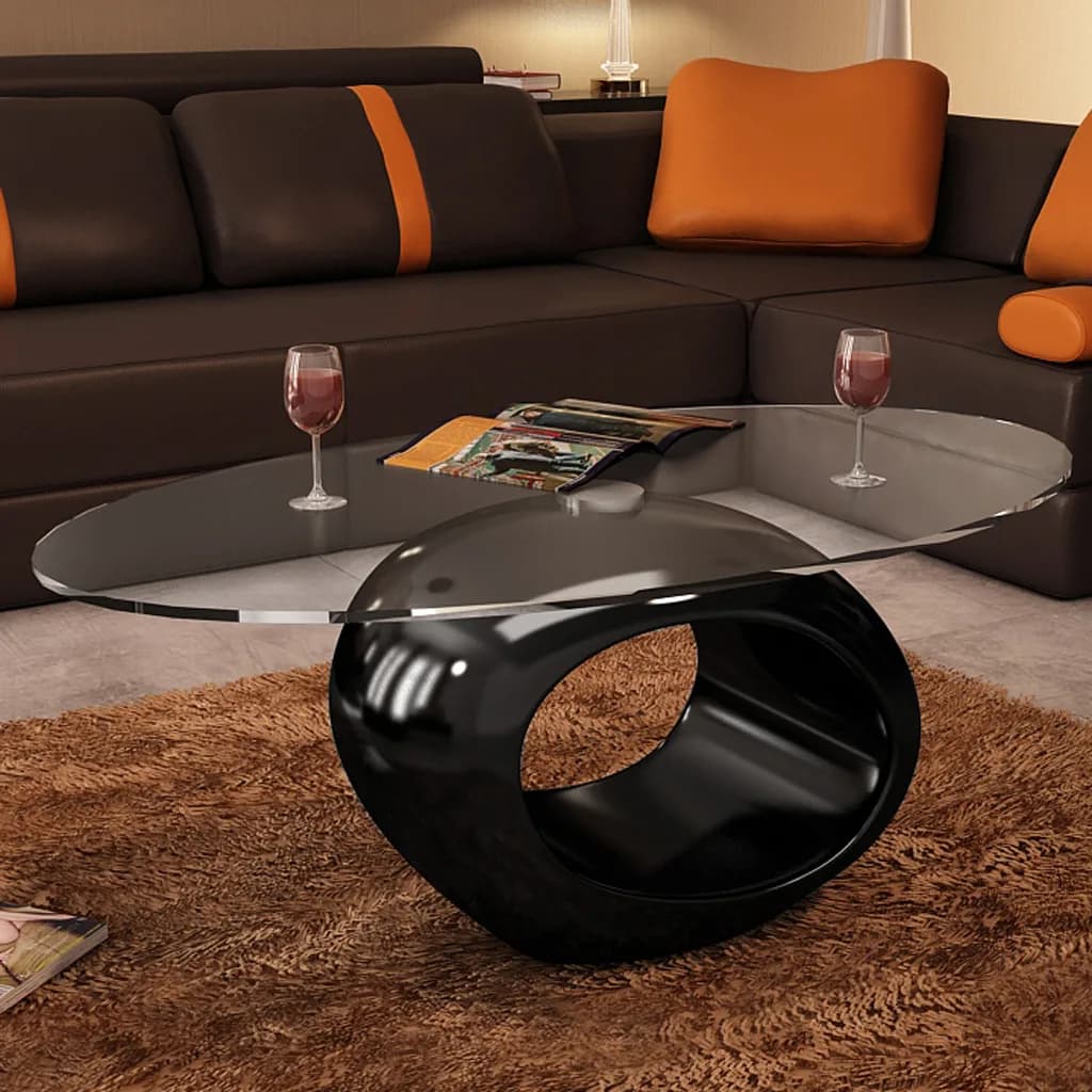 coffee-table-with-oval-glass-top-high-gloss-gray At Willow and Wine USA!