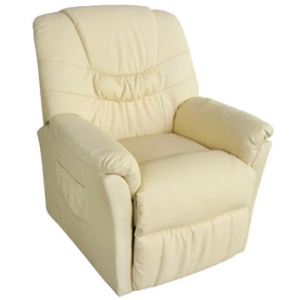 massage-chair-cream-faux-leather At Willow and Wine USA!