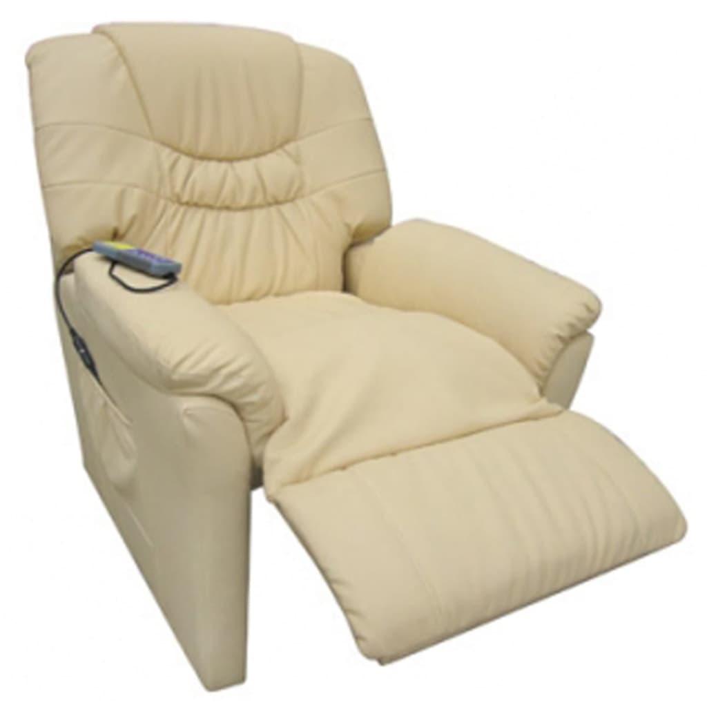 massage-chair-cream-faux-leather At Willow and Wine USA!