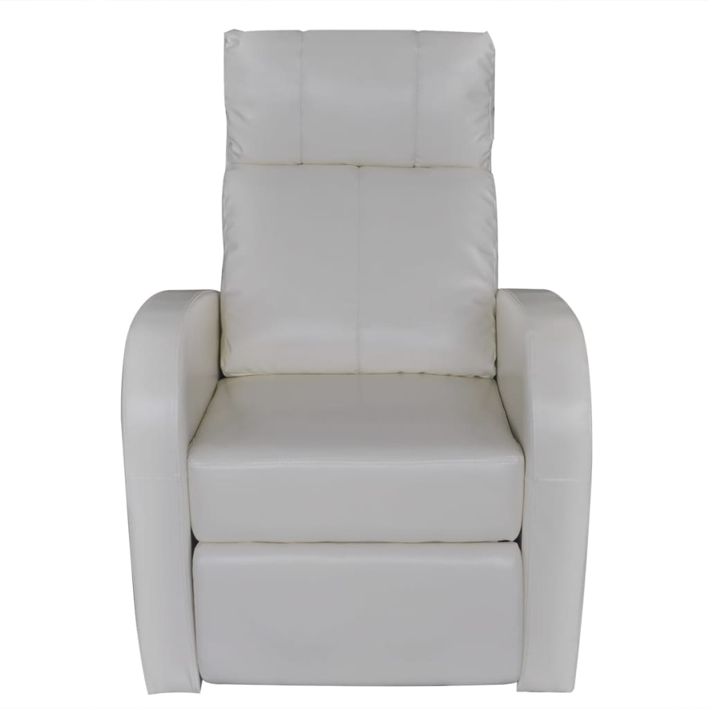 massage-chair-white-faux-leather At Willow and Wine USA!