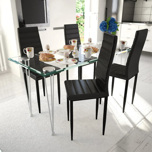 dining-chairs-4-pcs-black-faux-leather-908378 At Willow and Wine USA!