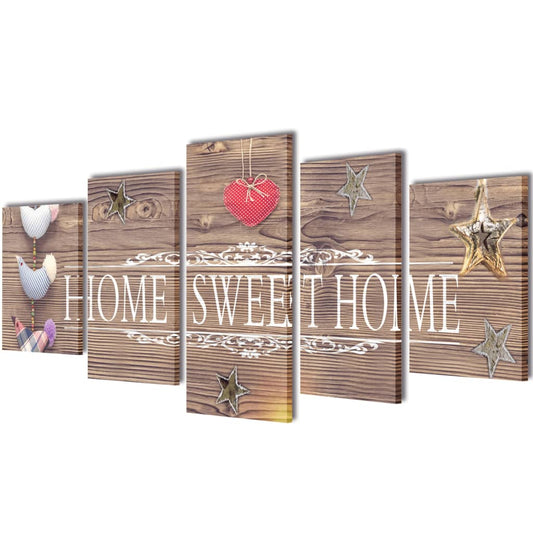 canvas-wall-print-set-home-sweet-home-design-39-x-20-885482 At Willow and Wine USA!