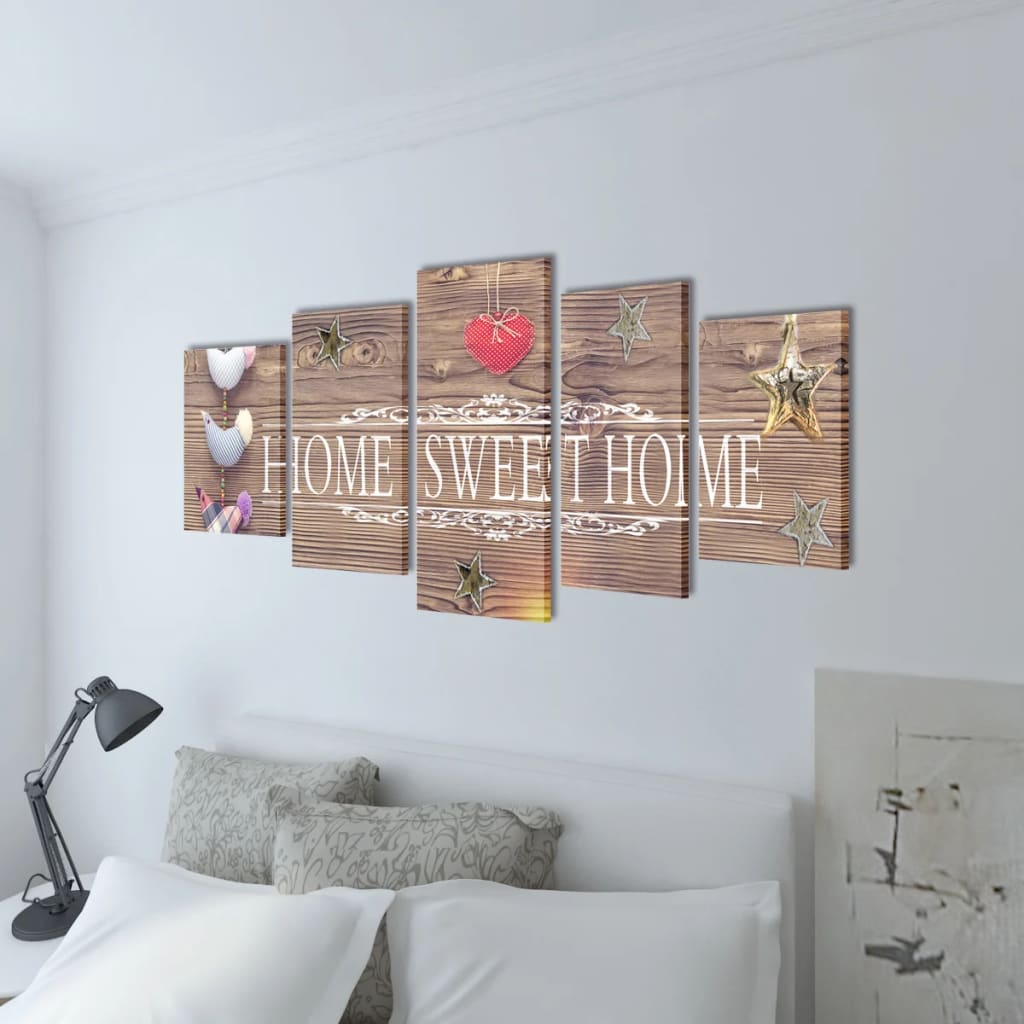 canvas-wall-print-set-home-sweet-home-design-39-x-20-885482 At Willow and Wine USA!