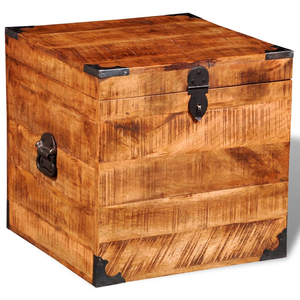 storage-chest-cubic-rough-mango-wood At Willow and Wine USA!