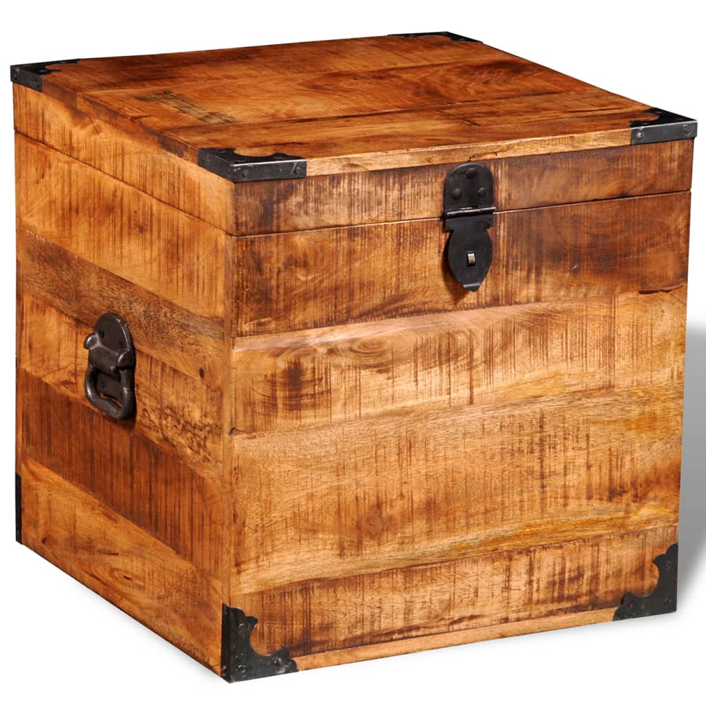 storage-chest-cubic-rough-mango-wood At Willow and Wine USA!