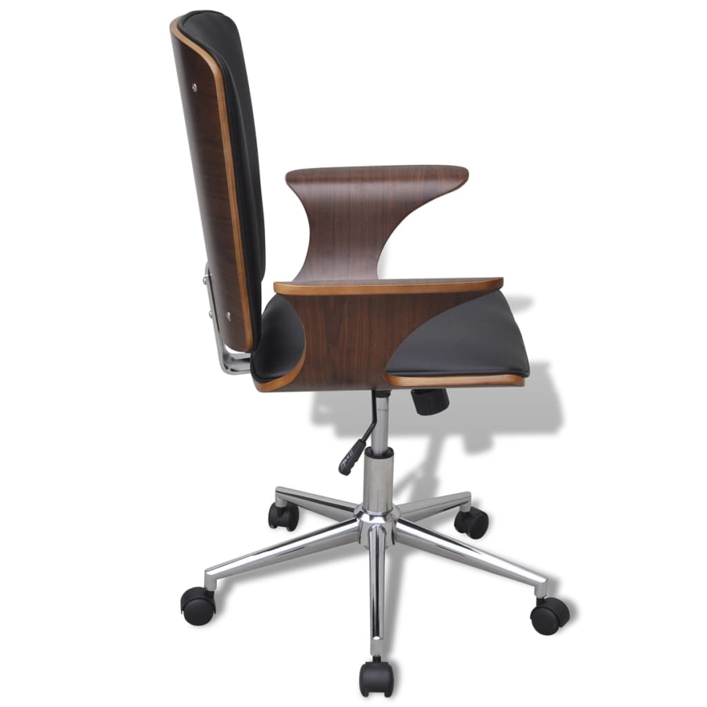 swivel-office-chair-bentwood-with-artificial-leather-upholstery At Willow and Wine USA!