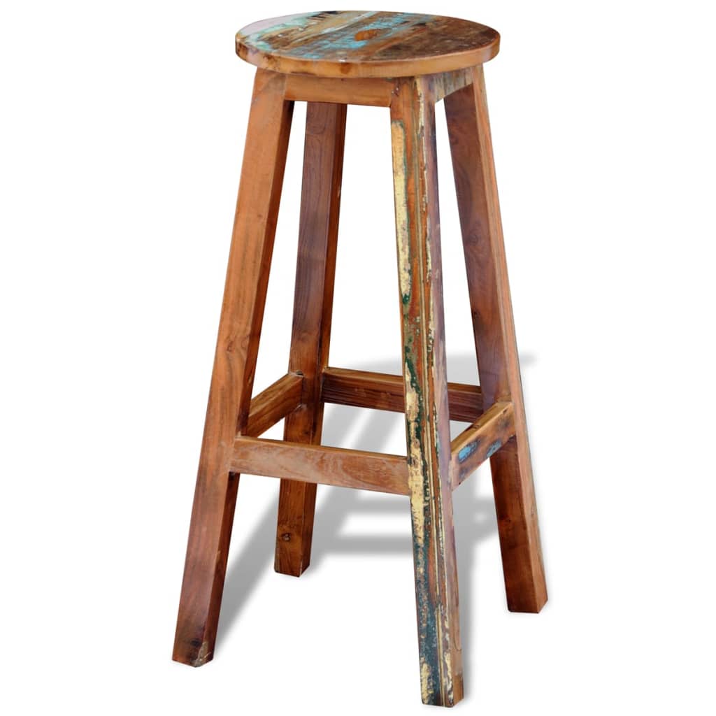 bar-stool-solid-reclaimed-wood At Willow and Wine USA!