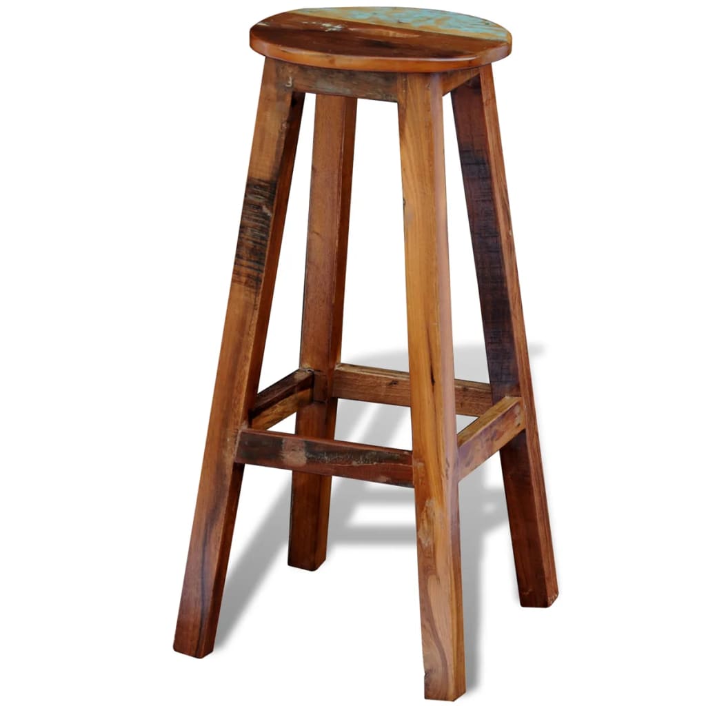 bar-stool-solid-reclaimed-wood At Willow and Wine USA!