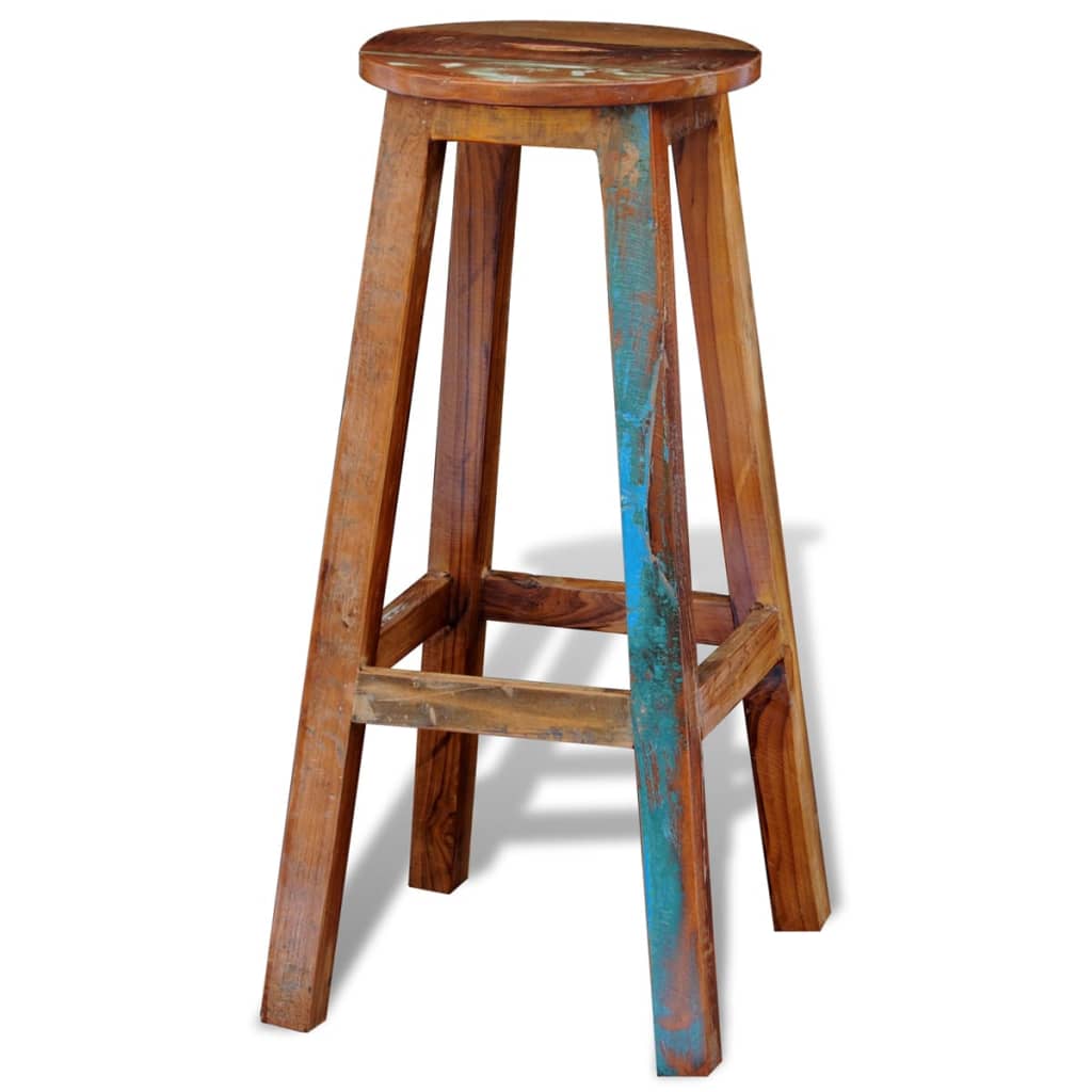 bar-stool-solid-reclaimed-wood At Willow and Wine USA!