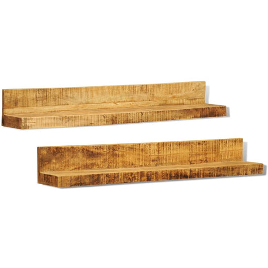 solid-wood-wall-mounted-display-shelf-2-pcs At Willow and Wine USA!