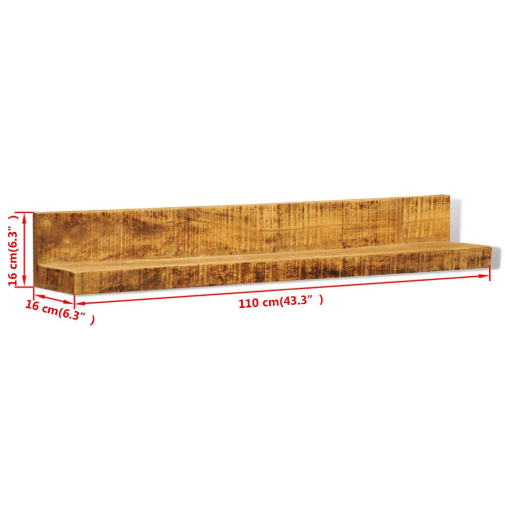 solid-wood-wall-mounted-display-shelf-2-pcs At Willow and Wine USA!