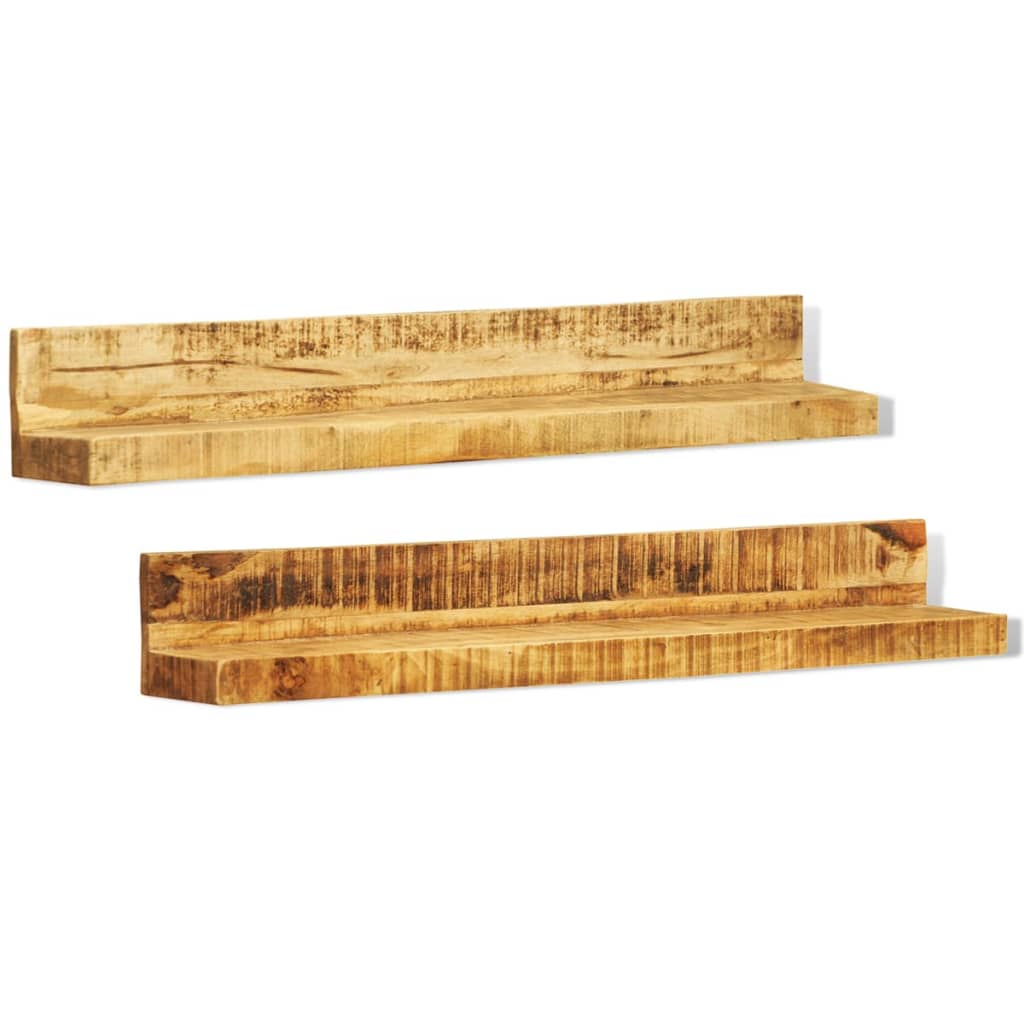 solid-wood-wall-mounted-display-shelf-2-pcs At Willow and Wine USA!