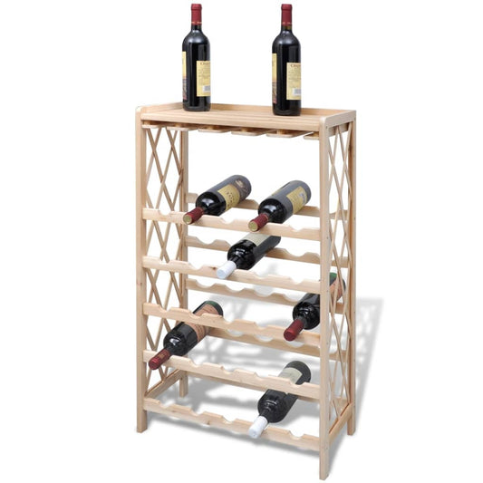 wine-rack-for-25-bottles-solid-fir-wood At Willow and Wine USA!