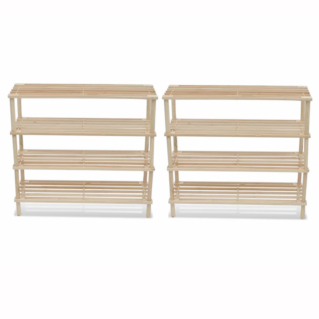 4-tier-shoe-racks-2-pcs-solid-fir-wood-813926 At Willow and Wine USA!