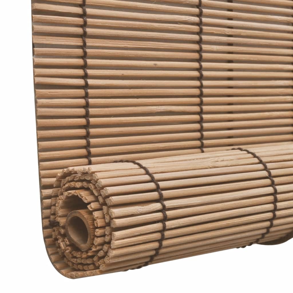 Brown Bamboo Roller Blinds 31.5"x63"