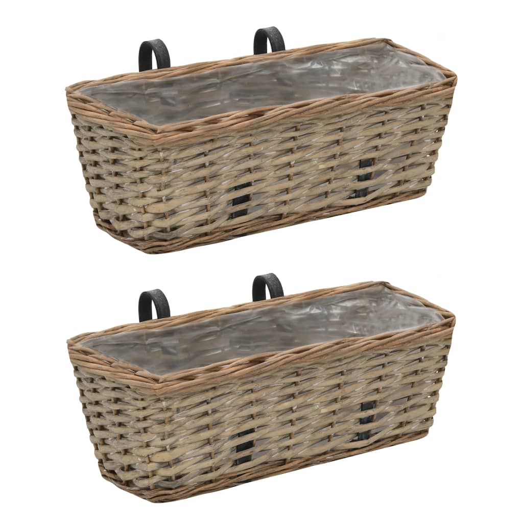 balcony-planter-2-pcs-wicker-with-pe-lining-31-5 At Willow and Wine USA!