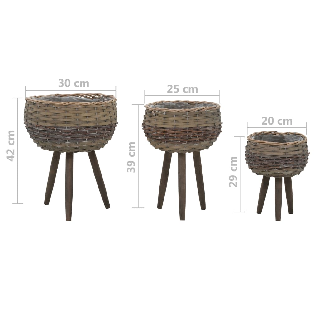 planter-3-pcs-wicker-with-pe-lining At Willow and Wine USA!