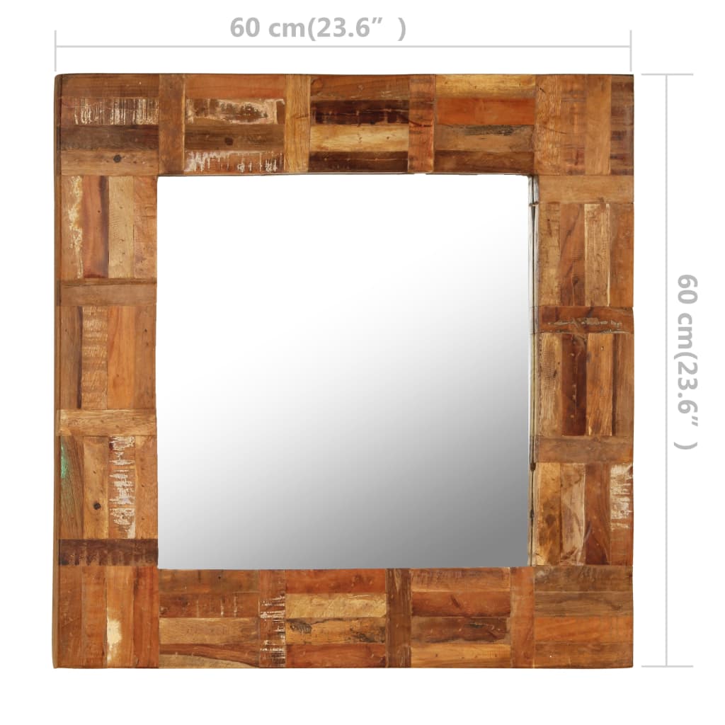 wall-mirror-solid-reclaimed-wood-23-6-x23-6 At Willow and Wine USA!