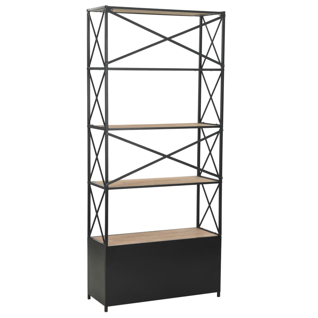 bookcase-solid-firwood-and-steel-31-4-x12-7-x70-8 At Willow and Wine USA!