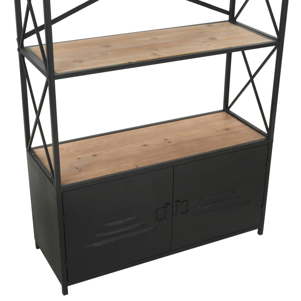 bookcase-solid-firwood-and-steel-31-4-x12-7-x70-8 At Willow and Wine USA!