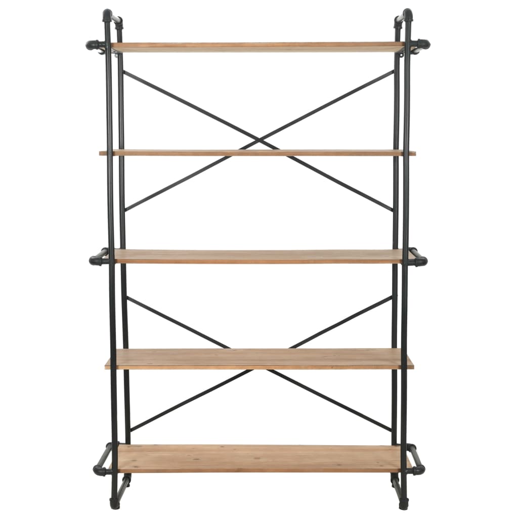 bookcase-solid-firwood-and-steel-47-2-x16-5-x70-8 At Willow and Wine USA!