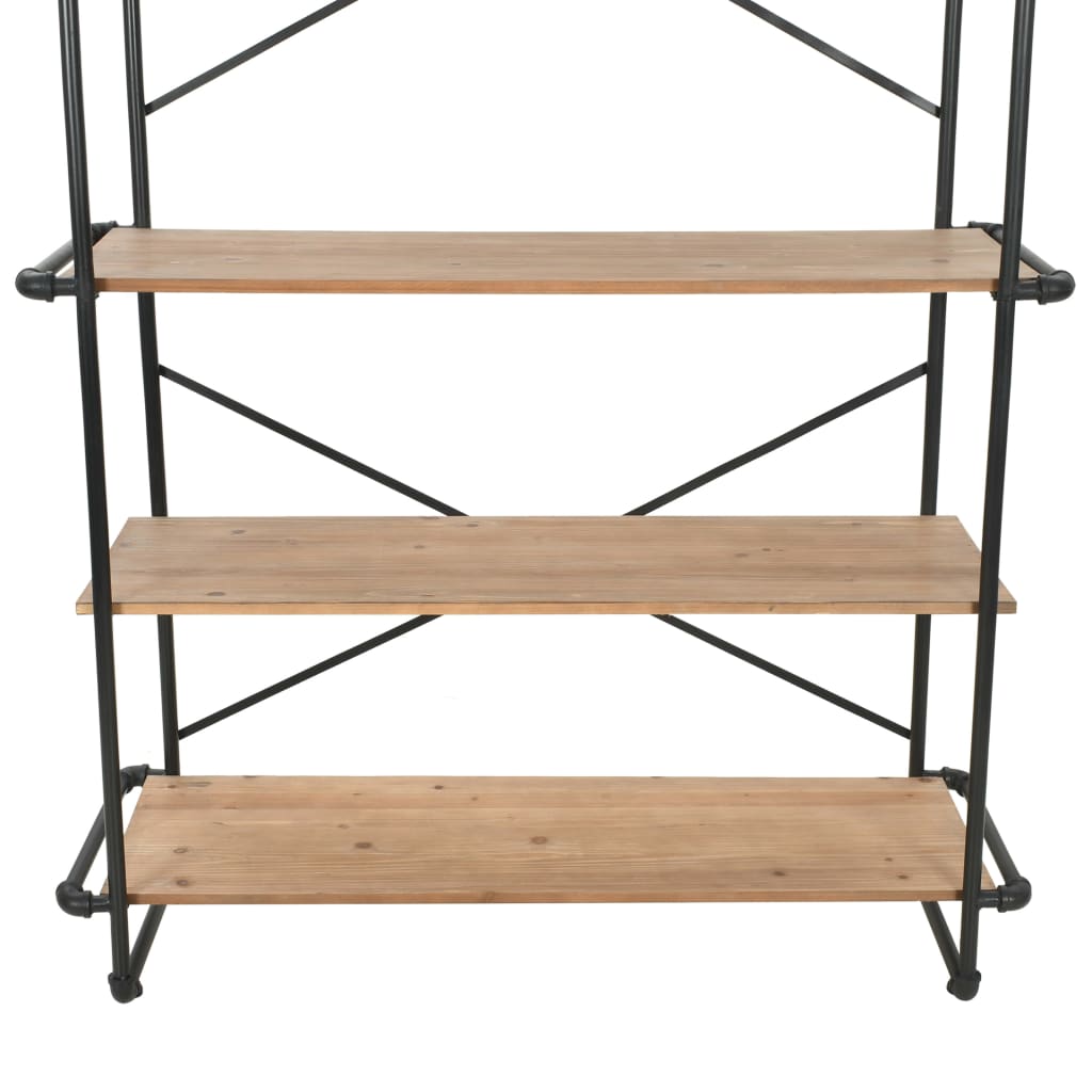 bookcase-solid-firwood-and-steel-47-2-x16-5-x70-8 At Willow and Wine USA!