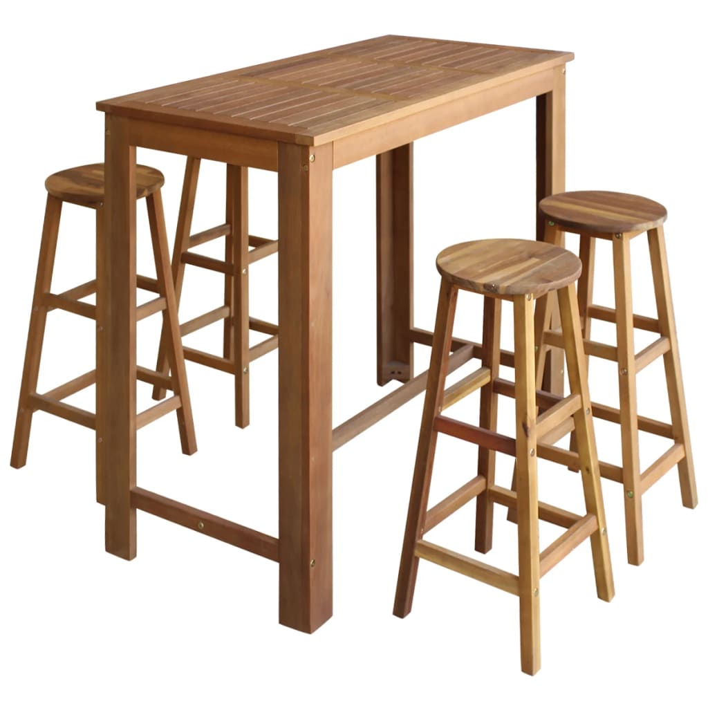 bar-table-and-stool-set-7-pieces-solid-acacia-wood At Willow and Wine USA!