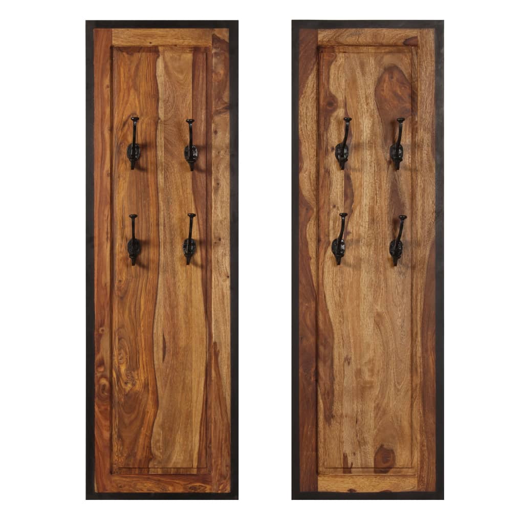 coat-racks-2-pcs-solid-sheesham-wood At Willow and Wine USA!